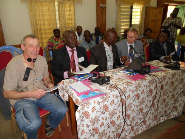 Some of the Members of the Committee during a session of the Farmers' Dialogue in DR Congo