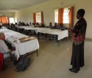Training session led by Rosemary Namatsi