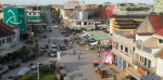 National Highway 5 intersecting Street 207 and Street 212 in downtown Battambang City near the central market, Cambodia (Photo Milei Vencel Wikimedia Commons)