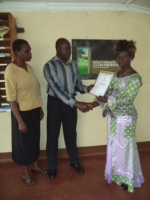 Rosemary, Chiza and MHAC Director Nicodemus  on graduation day